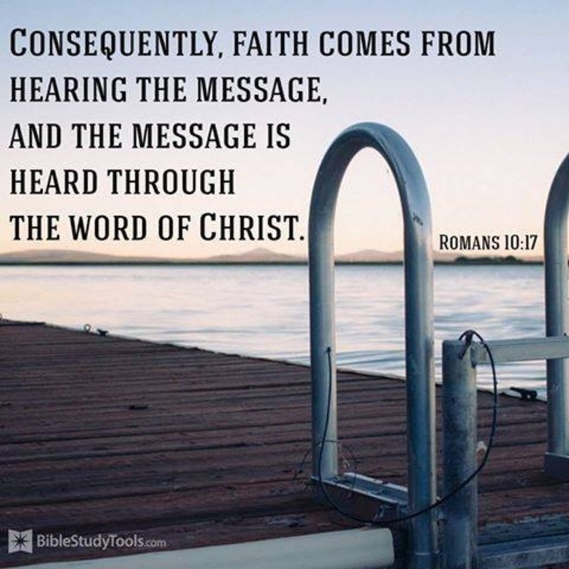 Faith Comes through Hearing