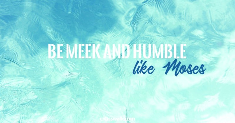 4. Be meek and humble – like Moses. 