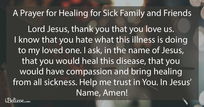 healing sick friend