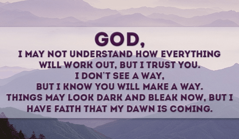 I Trust You, God