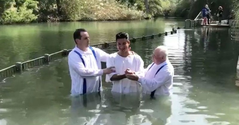 Mario Lopez Gets Baptized (in the Same River As Jesus!)