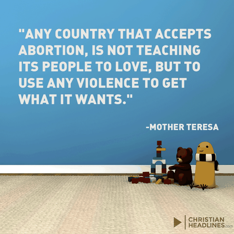 Mother Teresa on Abortion
