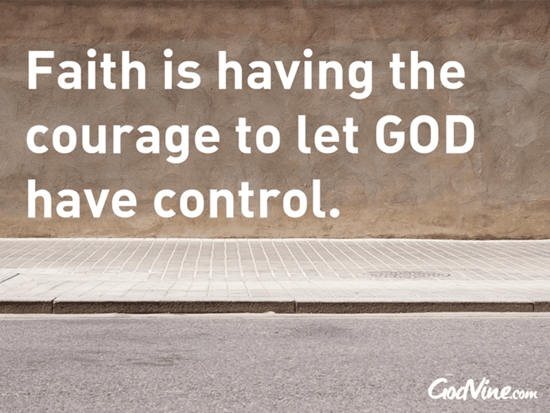 Courage to Give Up Control