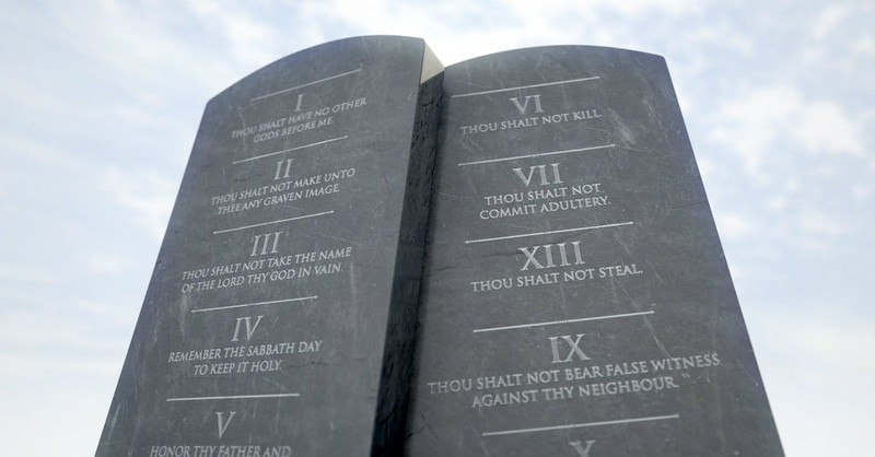 Ten Commandments stones