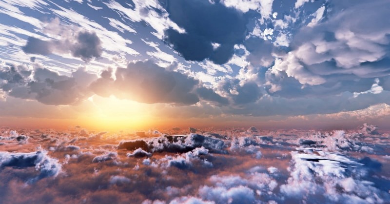 1. Is heaven in the clouds?