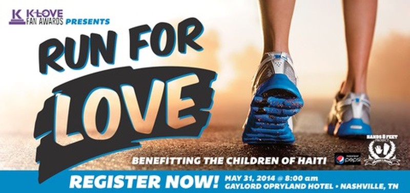 K-LOVE Fan Awards to Host First Annual RUN FOR LOVE 5K at Gaylord Opryland Hotel Set for May 31
