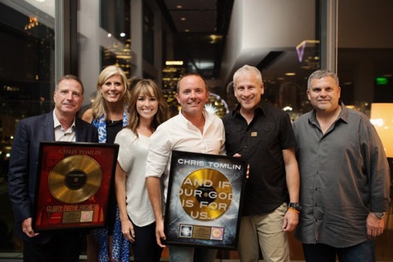 GRAMMY® Winner Chris Tomlin Celebrates RIAA Gold Certifications for And If Our God Is For Us… and  Glory In the Highest: Christmas Songs of Worship