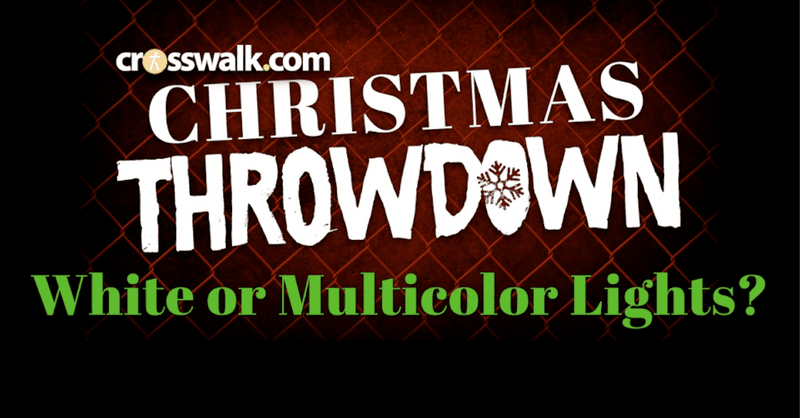 Crosswalk Christmas Throwdown Pt 3: White or Multicolor Lights?