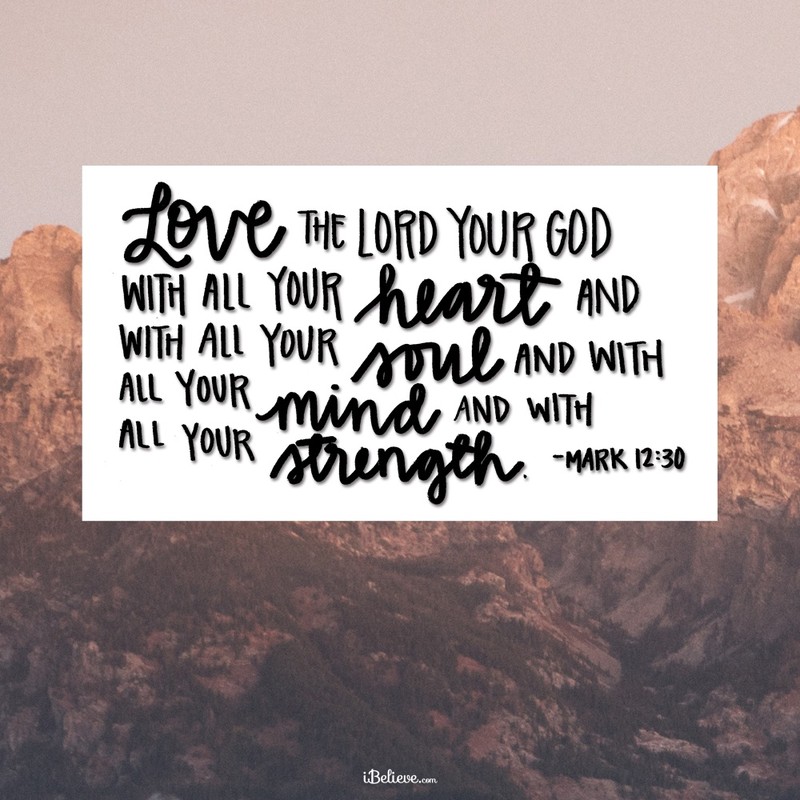 Your Daily Verse - Mark 12:30