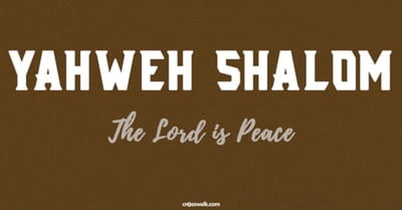 yahweh shalom name of god
