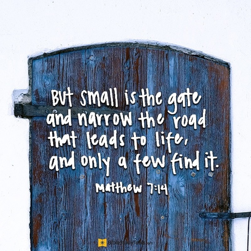 Your Daily Verse - Matthew 7:14