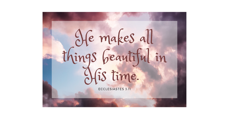 Your Daily Verse - Ecclesiastes 3:11