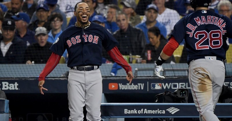 Red Sox Player Mookie Betts Feeds the Homeless after Winning the World Series