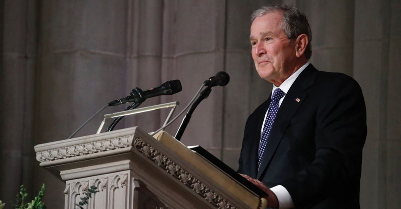 President George W. Bush Gives Emotional Eulogy in Honor of His Late Father President George H.W. Bush