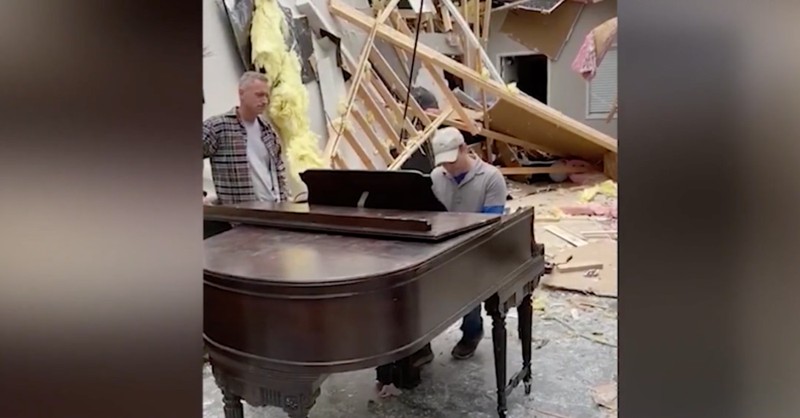 Tennessee Pastor Recovers Undamaged Piano from Church Destroyed by Tornado