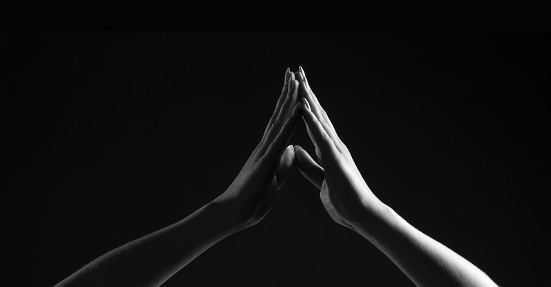 Praying hands, god is great