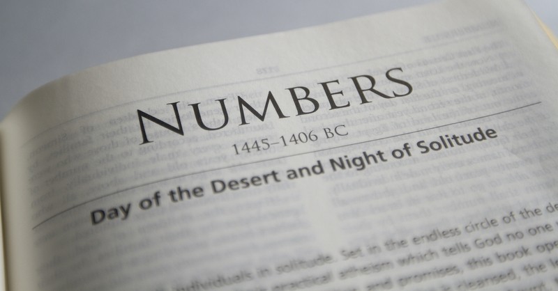 Bible open to Book of Numbers, Numbers summary