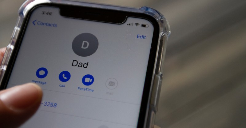 dad contact in cell phone