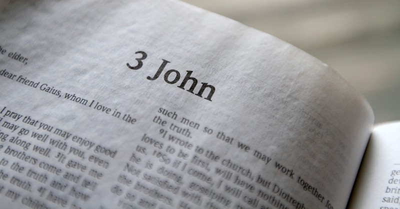 Bible open to 3 John