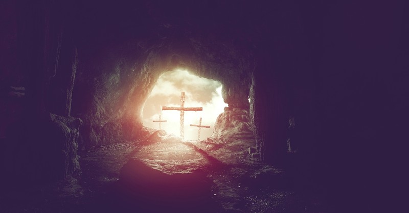 View of the Cross from the Tomb