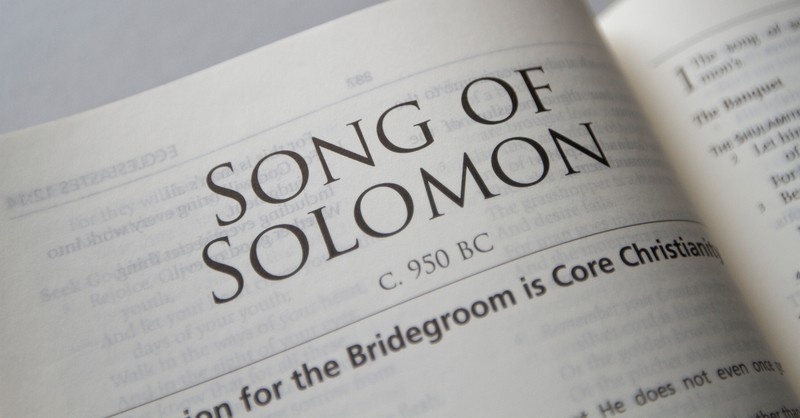 Bible open to Song of Solomon