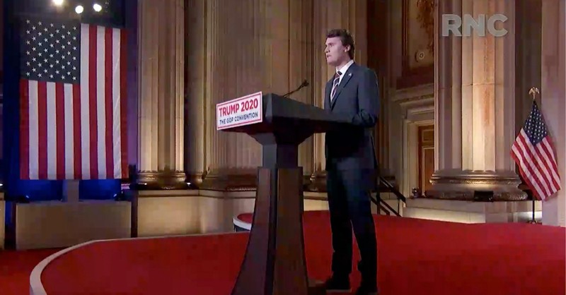 Charlie Kirk speaking at the RNC