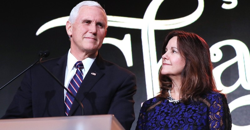 Mike and Karen Pence, Pence has Jeremiah 29:11 above his mantle
