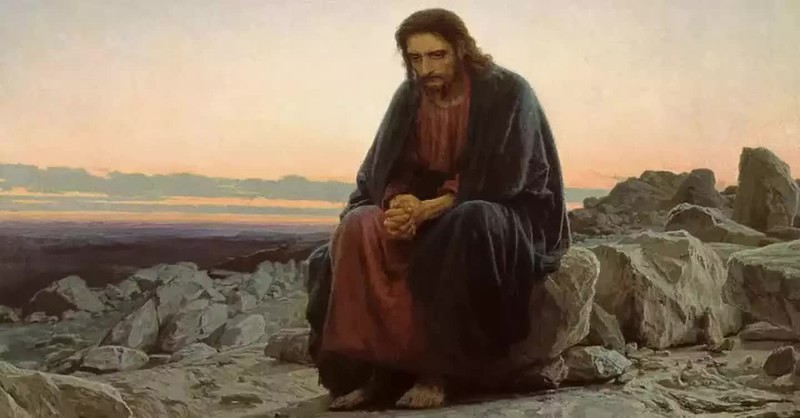 Jesus Fasting In The Desert