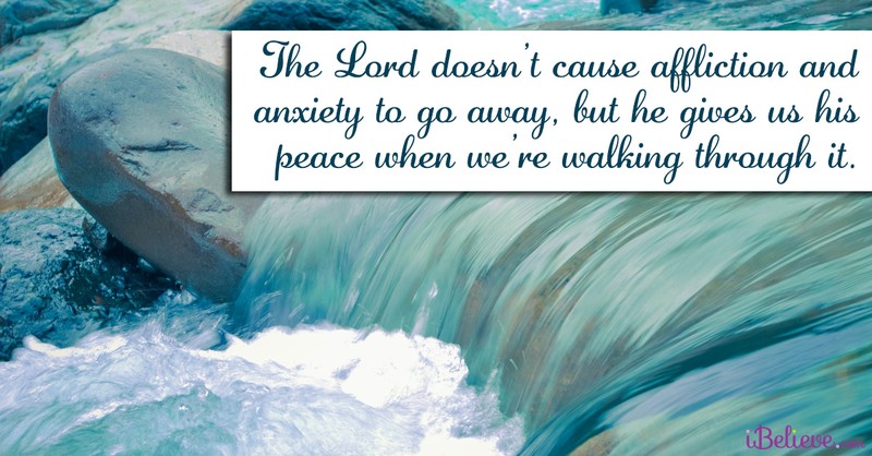 peace in anxiety, inspirational image