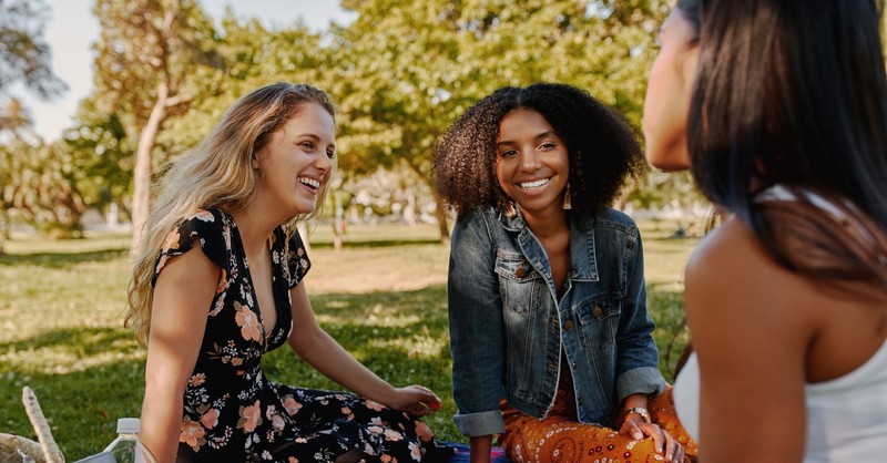 friends at a picnic