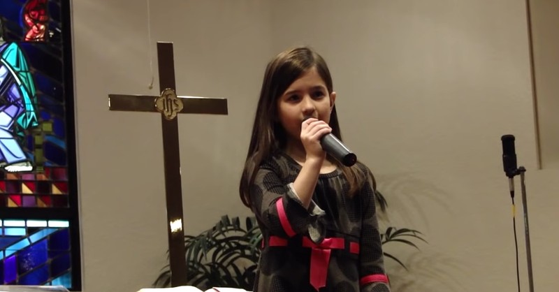 7-Year-Old Sings 'How Great Thou Art' In Church
