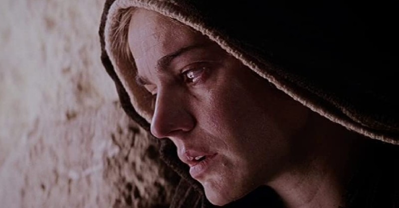 Mary crying in the Passion of the Christ