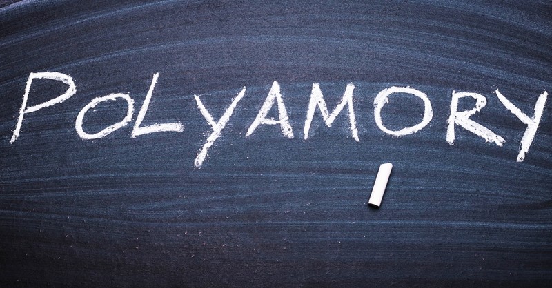 polyamory written in chalk on black board