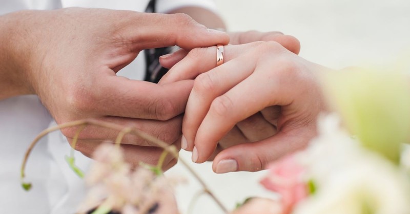 Traditional wedding hot sale ring vows