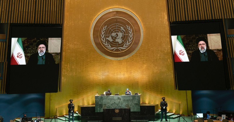 Iran President Ebrahim Rais Criticizes the U.S. in First U.N. Address as President