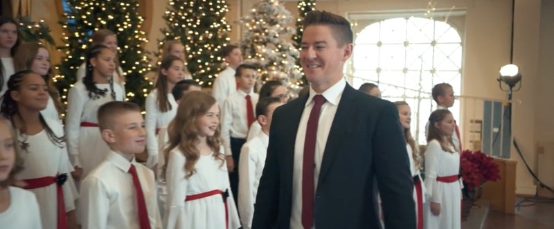Christmas children's choir singing