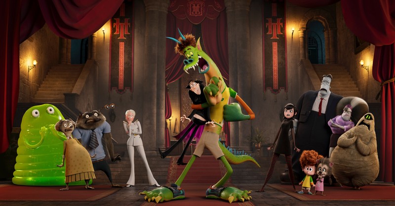 Hotel Transylvania 4, The characters of Hotel Transylvania in a large room