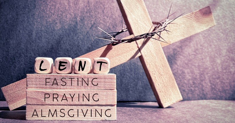 Cross, lent, fasting, and almsgiving blocks