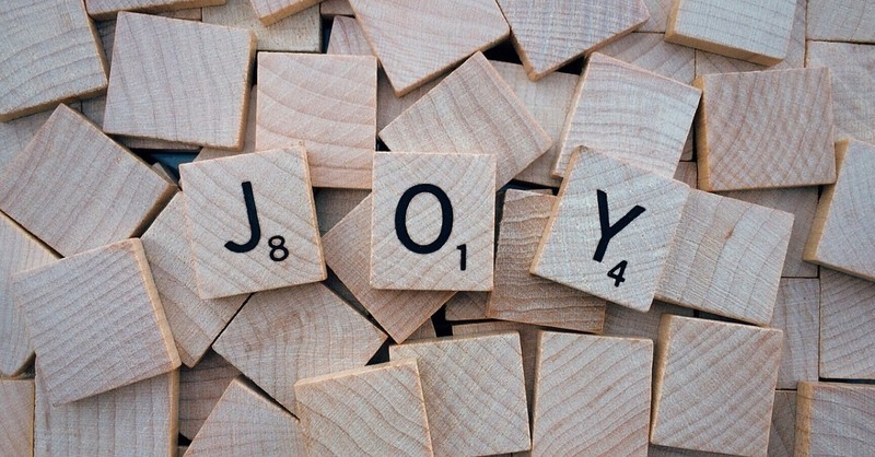 scrabble letters for joy, the joy of the lord is our strength