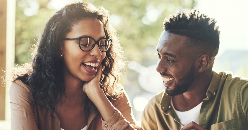 couple out on a date laughing, scriptures guide dating decisions