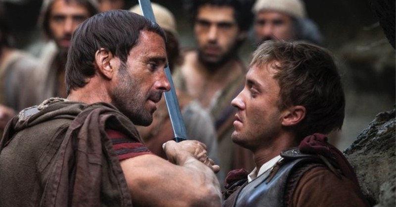 scene from risen movie, easter movies