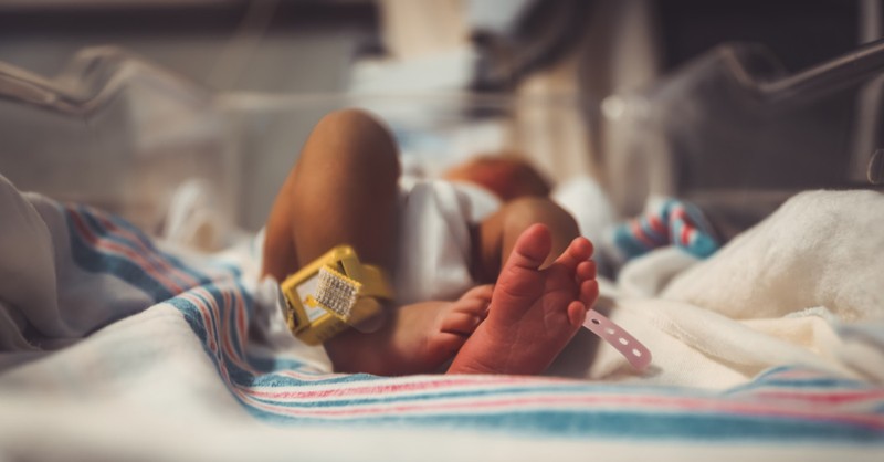 baby in hospital