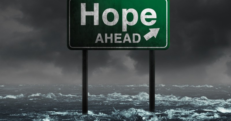 Sign that says hope ahead