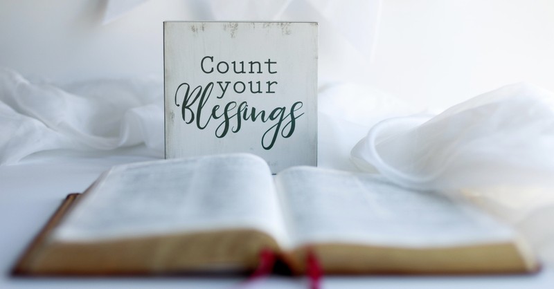 Count your blessings plaque