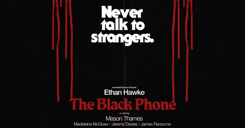 The Black Phone 2021 poster, horror movies with Christian themes