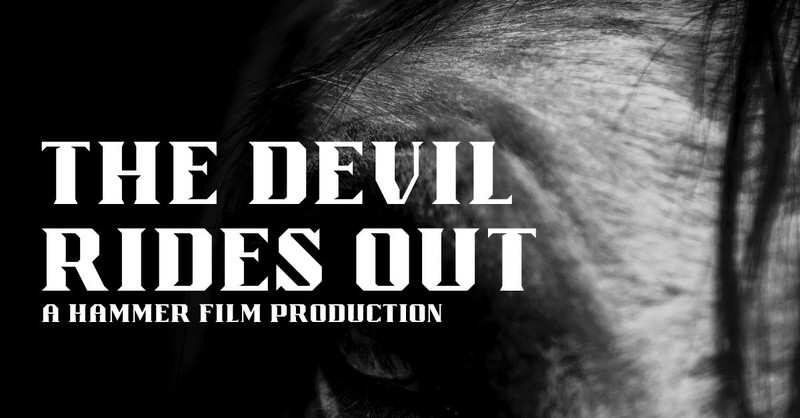 The Devil Rides Out fan poster, horror movies with christian themes