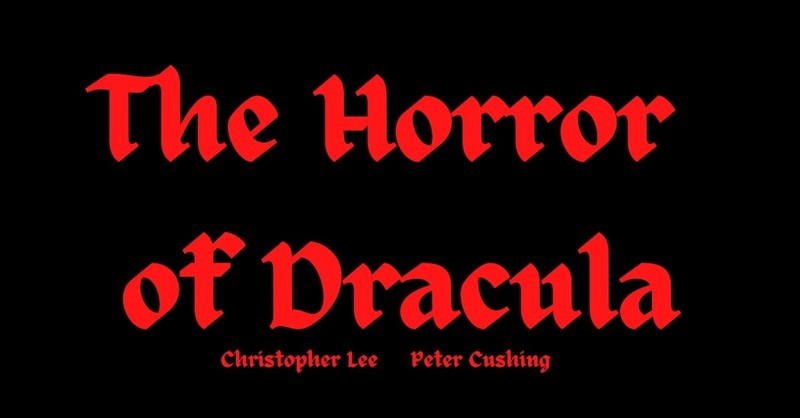 The Horror of Dracula fan poster, horror movies with christian themes halloween