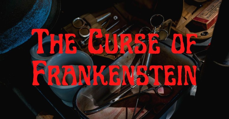 The Curse of Frankenstein 1957 fan poster, horror movies with christian themes