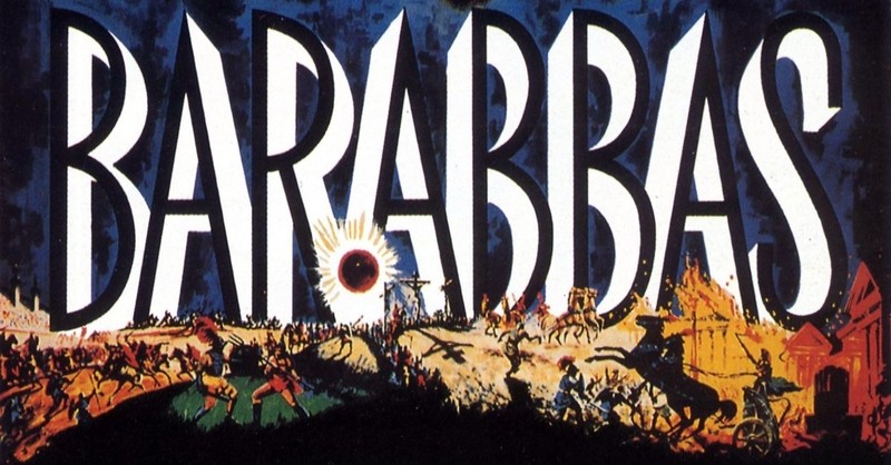 Barabbas 1961 poster, top 10 bible movies of all time