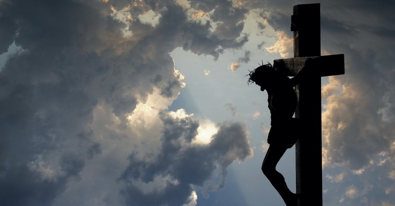 Jesus hanging on the cross